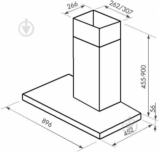 Вытяжка Interline COLLIDER X/BL 90 E.S./ E - фото 4