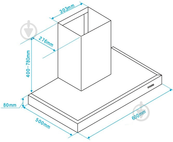 Витяжка Interline BOX X A/60 PB - фото 10