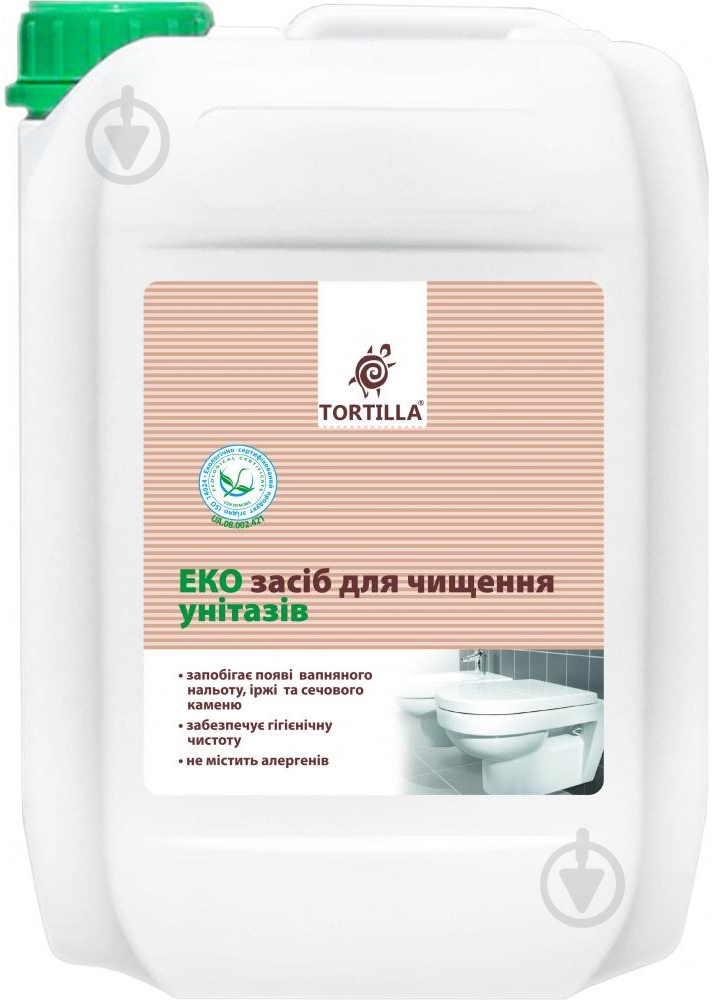 Засіб для унітаза TORTILLA ЕКО 5200г 4,7 л - фото 1 Засіб для унітаза TORTILLA ЕКО 5200г 4,7 л - фото 1
