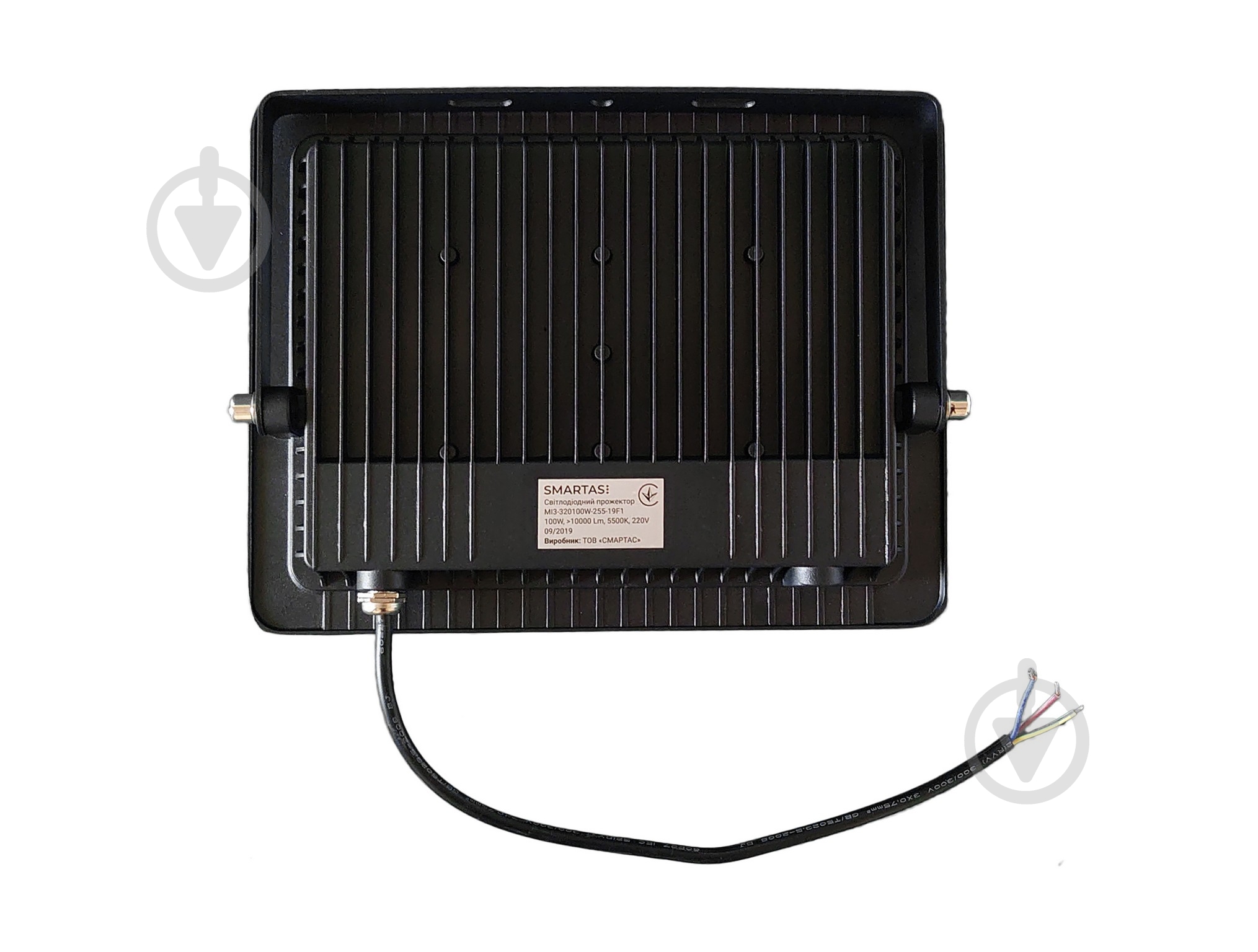 Прожектор светодиодный Smartas Messi 100 Вт IP66 черный MI3-320100W-255-19F1 - фото 6