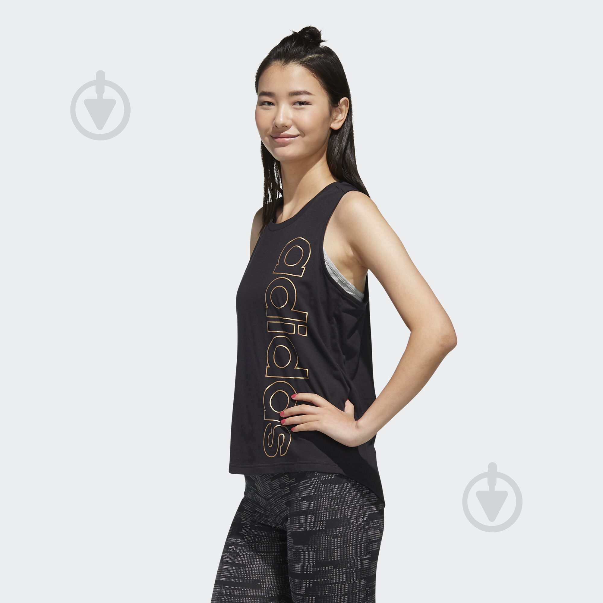 Майка Adidas W E BRANDED TK FL0165 р.M черный - фото 4 Майка Adidas W E BRANDED TK FL0165 р.M черный - фото 4