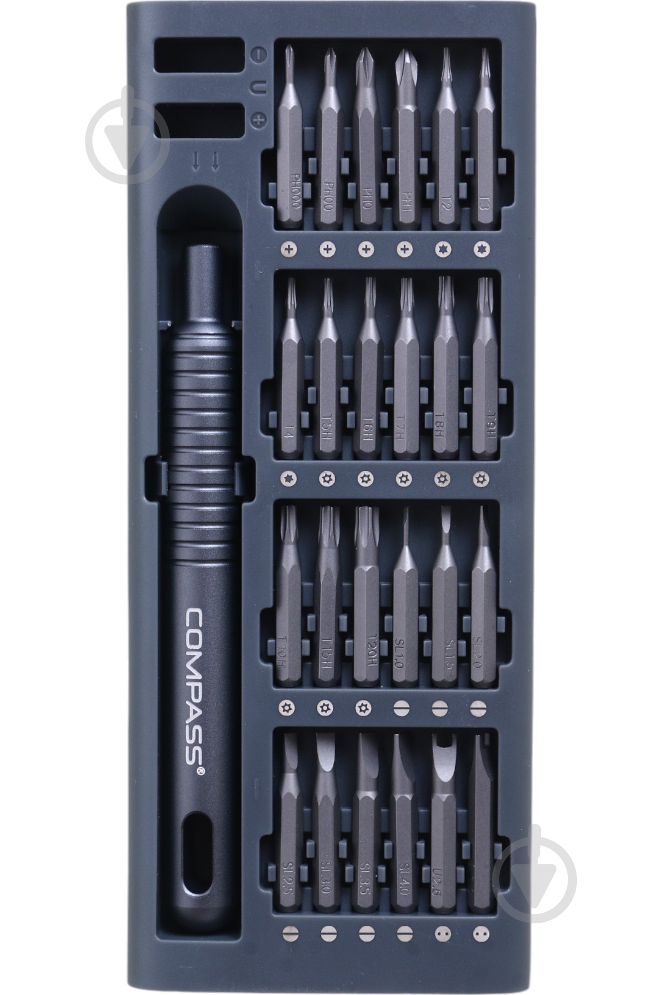 Набор бит и отвертка Compass для точных работ 50 в 1 CP-PS-50 - фото 2 Набор бит и отвертка Compass для точных работ 50 в 1 CP-PS-50 - фото 2