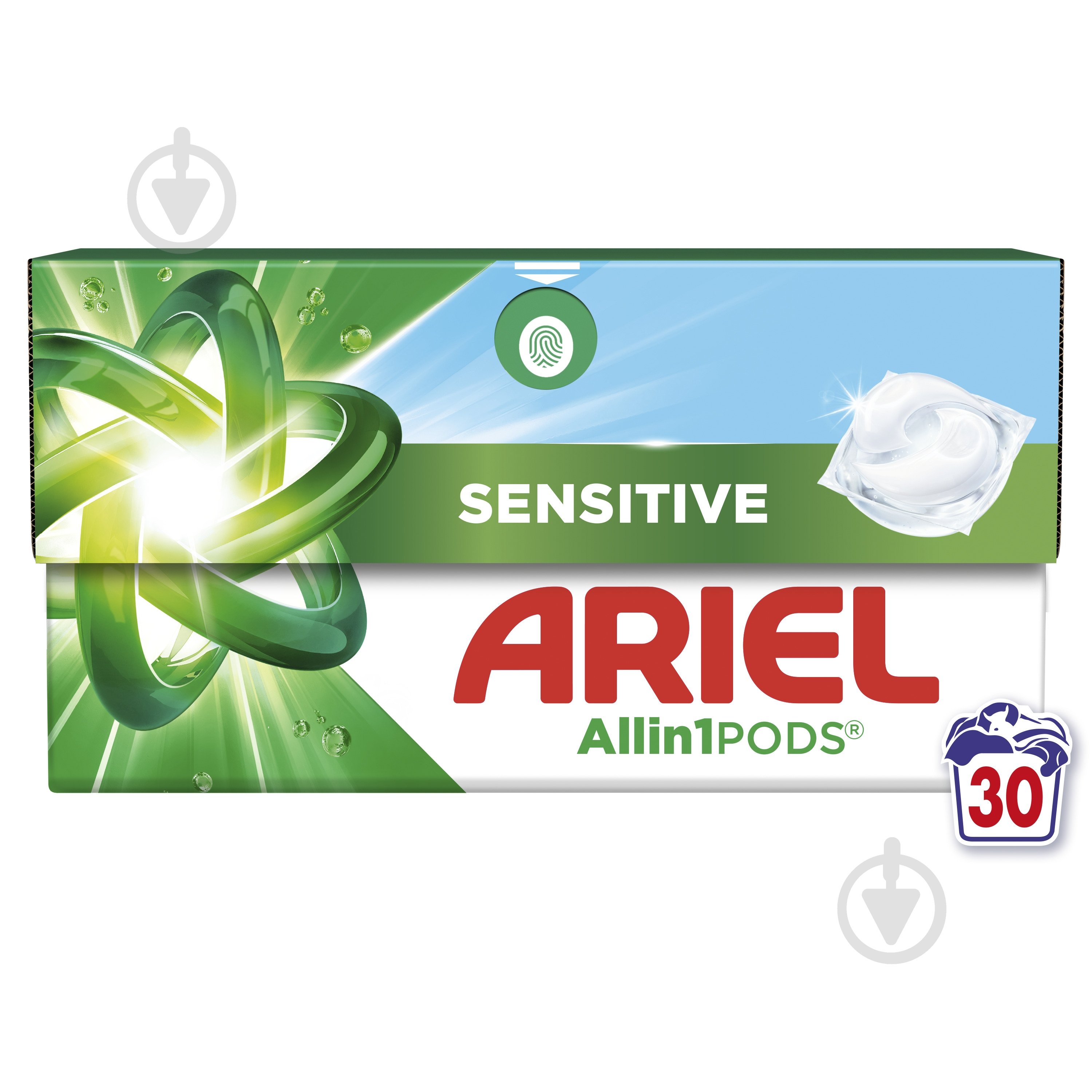 Капсулы для машинной стирки Ariel Все-в-1 Для чувствительной кожи 30 шт. - фото 1
