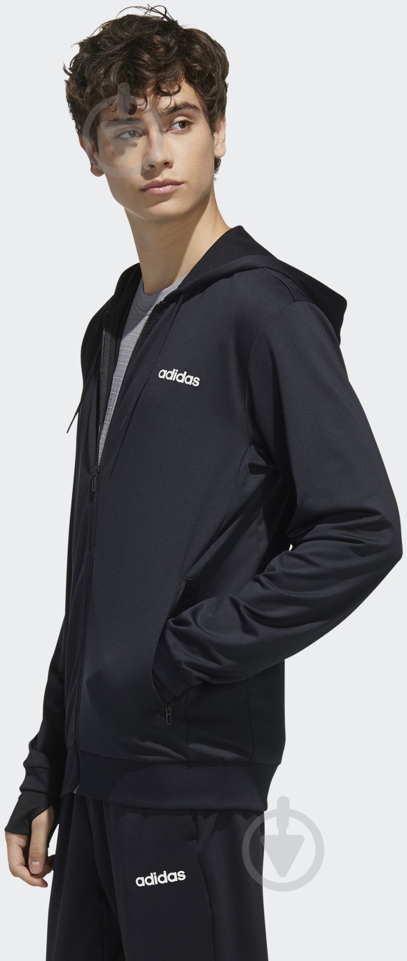 Джемпер Adidas M FAC FULLZIP FL0232 р. 2XL черный - фото 2