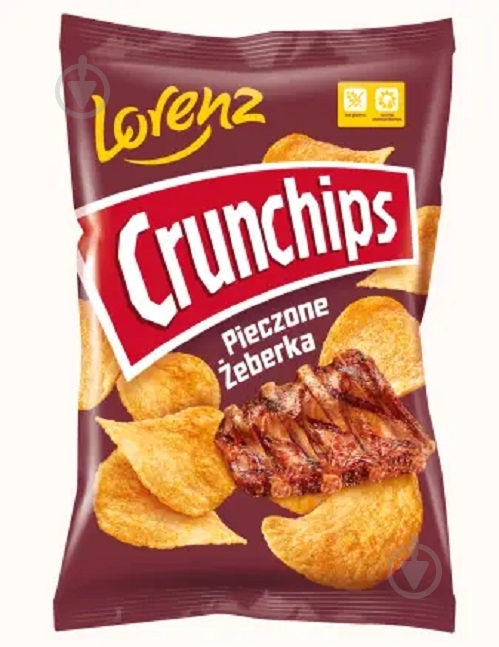 Чипсы Lorenz Crunchips свин.ребрышки 140г - фото 1