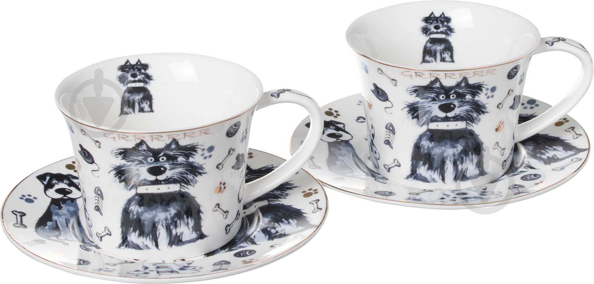 Набор чайный Lefard Собака 4 предмети 924-045 - фото 1