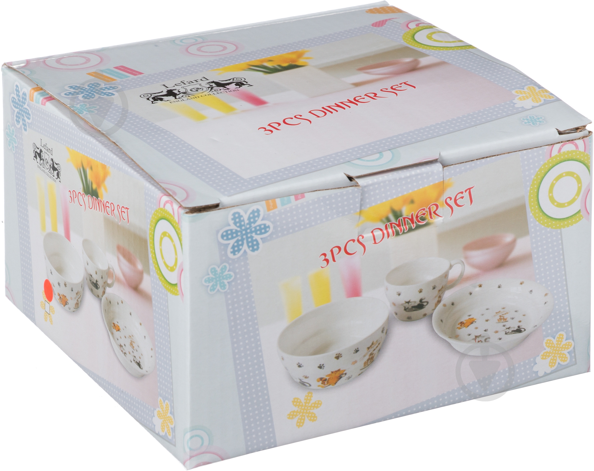 Набір дитячого посуду Пухнастик 3 предмети 359-169 Lefard - фото 7