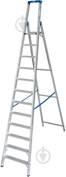 Лестница-стремянка Krause Stabilo 12 (124579) c органайзером - фото 1