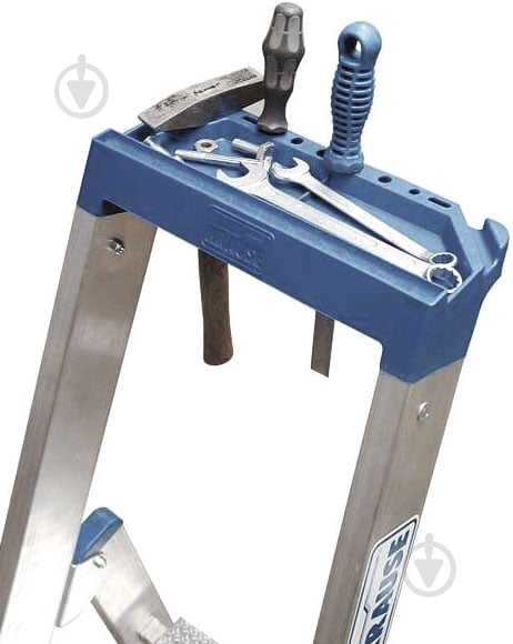 Лестница-стремянка Krause Stabilo 12 (124579) c органайзером - фото 5