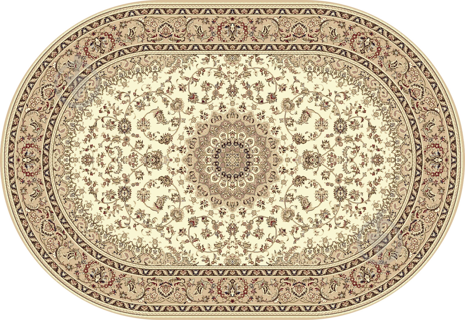 Ковер Karat Carpet Pearl 25006/100 о 2x3 м - фото 1