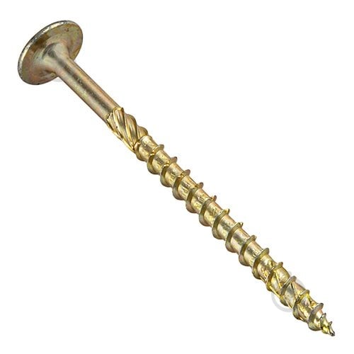 Шуруп конструкционный с прессшайбой snapt оцинкованная сталь 6x100 мм 75 шт. желтый (46473) - фото 1 Шуруп конструкционный с прессшайбой snapt оцинкованная сталь 6x100 мм 75 шт. желтый (46473) - фото 1