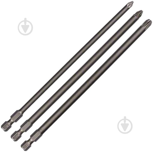 Набір біт Bosch Extra Hard 152 мм PZ1/2/3 3 шт. 2607001762 - фото 1 Набір біт Bosch Extra Hard 152 мм PZ1/2/3 3 шт. 2607001762 - фото 1