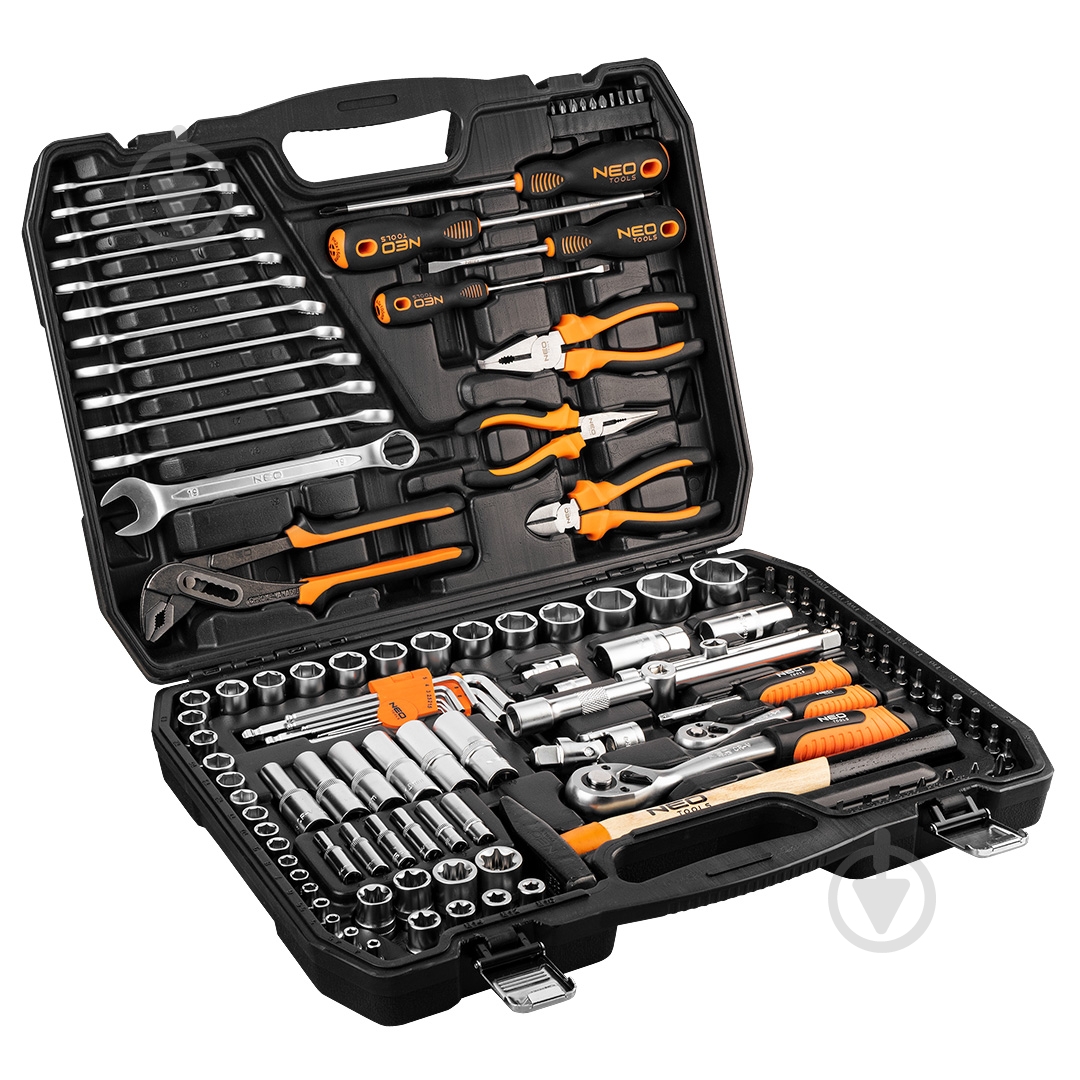 Набор ручного инструмента NEO tools 122 шт. 10-196 - фото 1 Набор ручного инструмента NEO tools 122 шт. 10-196 - фото 1