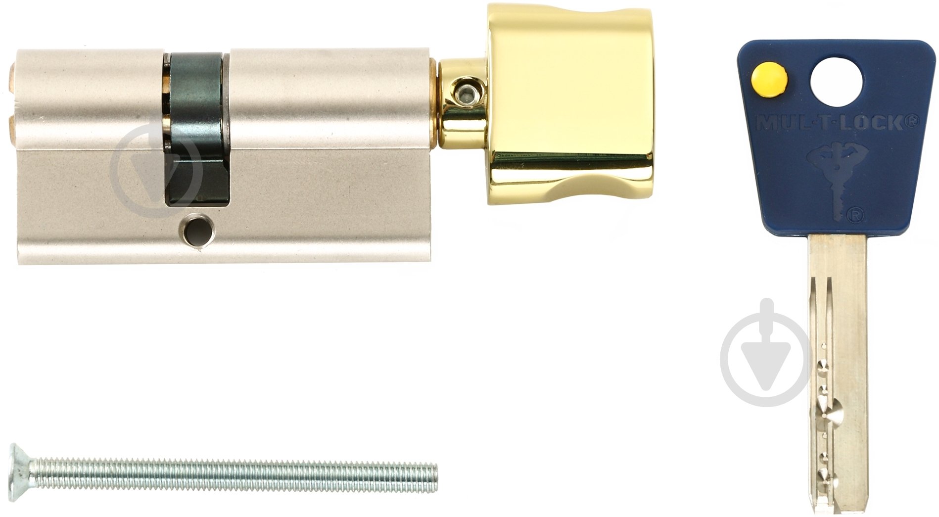 Циліндр Mul-T-Lock 7х7 33x38 ключ-вороток 71 мм нікельлатунь - фото 3 Циліндр Mul-T-Lock 7х7 33x38 ключ-вороток 71 мм нікельлатунь - фото 3
