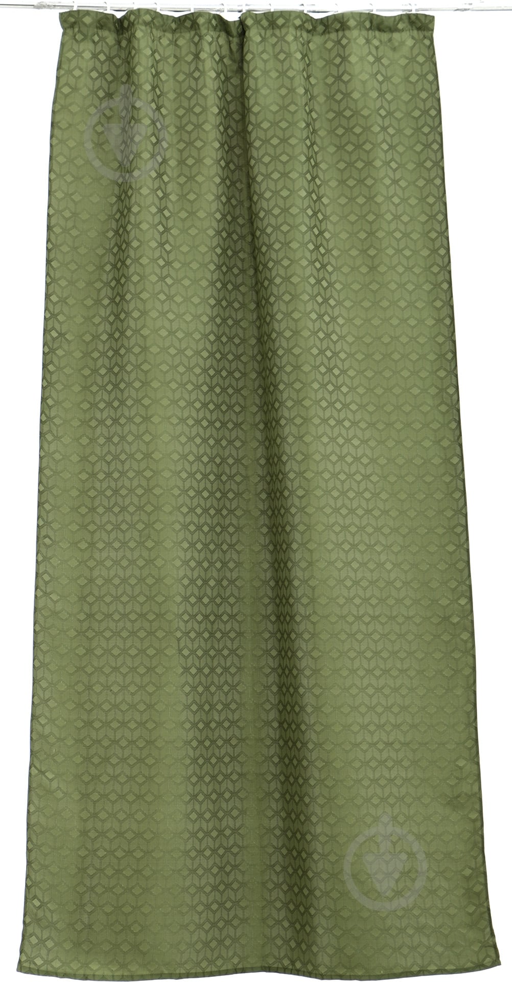 Штора Jacquard cube 150х275 см зеленый UP! (Underprice) - фото 1