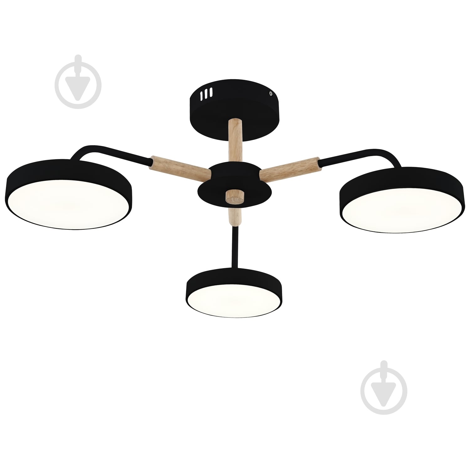 Люстра стельова Victoria Lighting LED з пультом 55 Вт чорний Land/PL3 black - фото 1 Люстра стельова Victoria Lighting LED з пультом 55 Вт чорний Land/PL3 black - фото 1