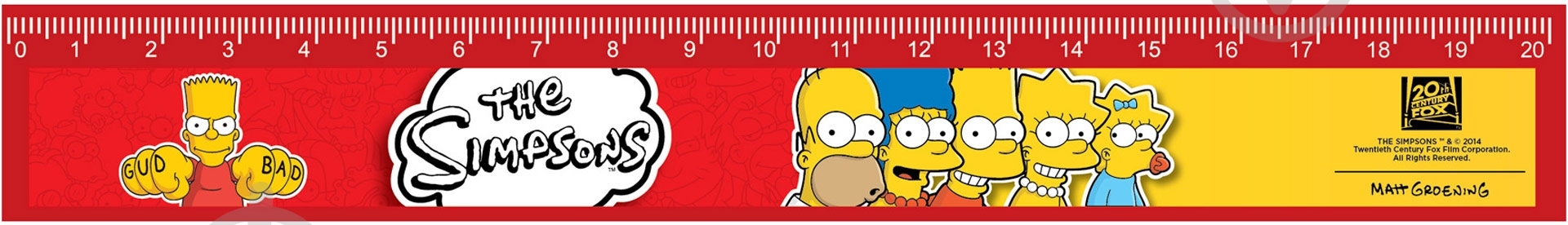 Лінійка SI08451 Сімпсони Cool For School - фото 1