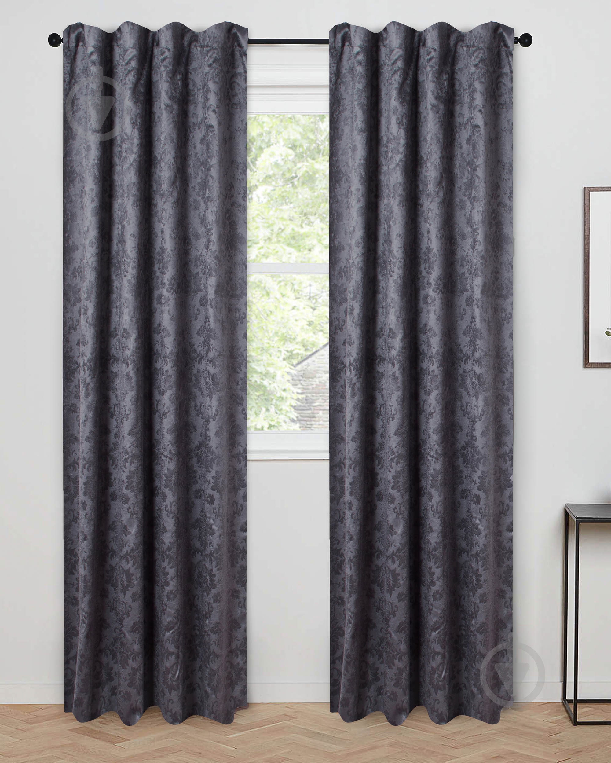 Штора-блекаут Embossed 140х275 см темно-сірий La Nuit - фото 1