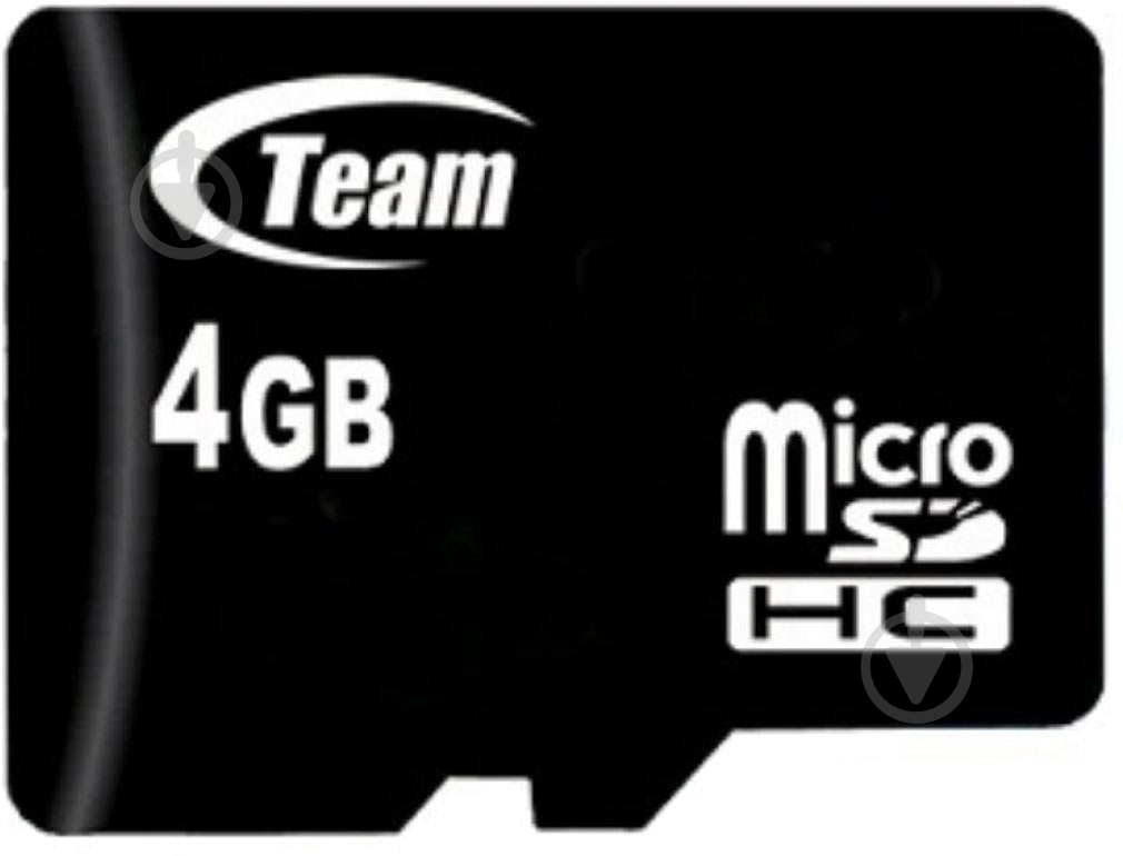 Карта памяти Team microSDHC 4 ГБ Class 10 (TUSDH4GCL1002) - фото 1
