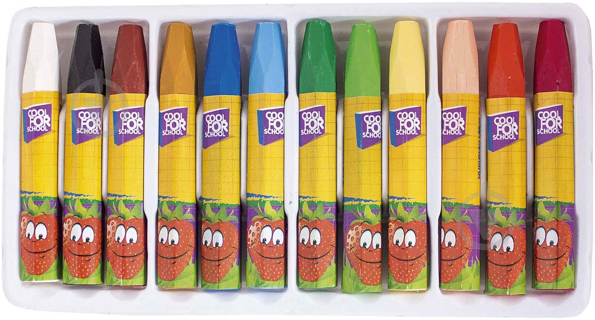 Мел масляный 12 цветов CF60708 Cool For School - фото 2