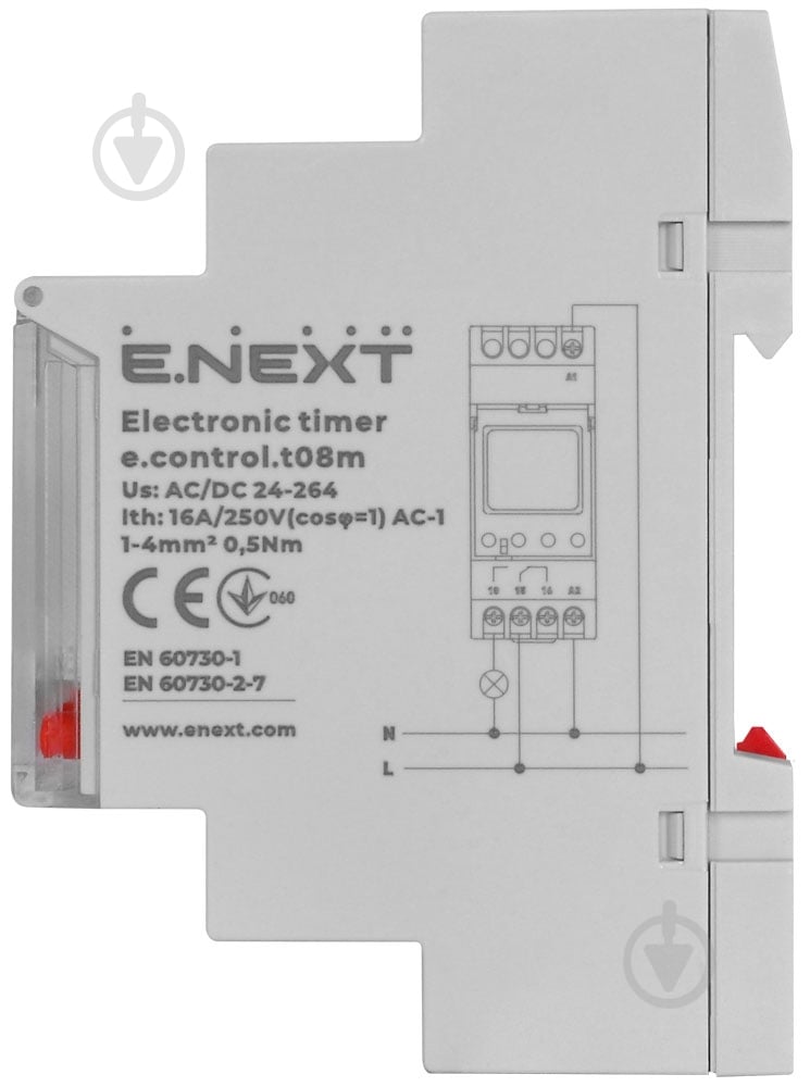 Таймер электронный E.NEXT e.control.t08m - фото 3