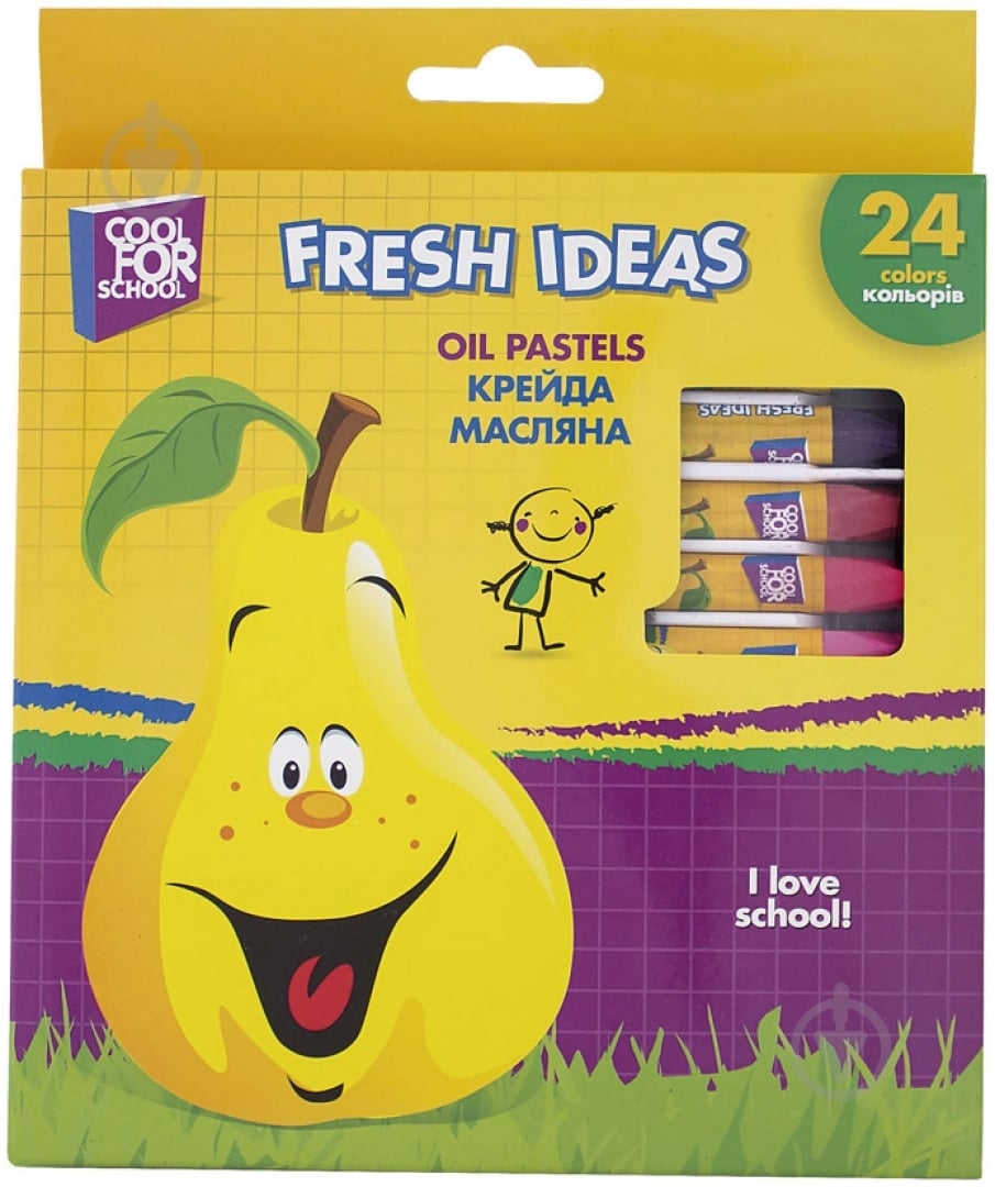 Мел масляный 24 цвета CF60709 Cool For School - фото 1