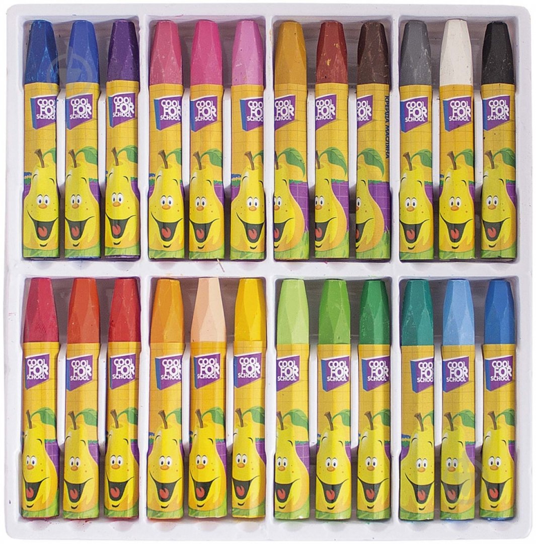 Мел масляный 24 цвета CF60709 Cool For School - фото 3
