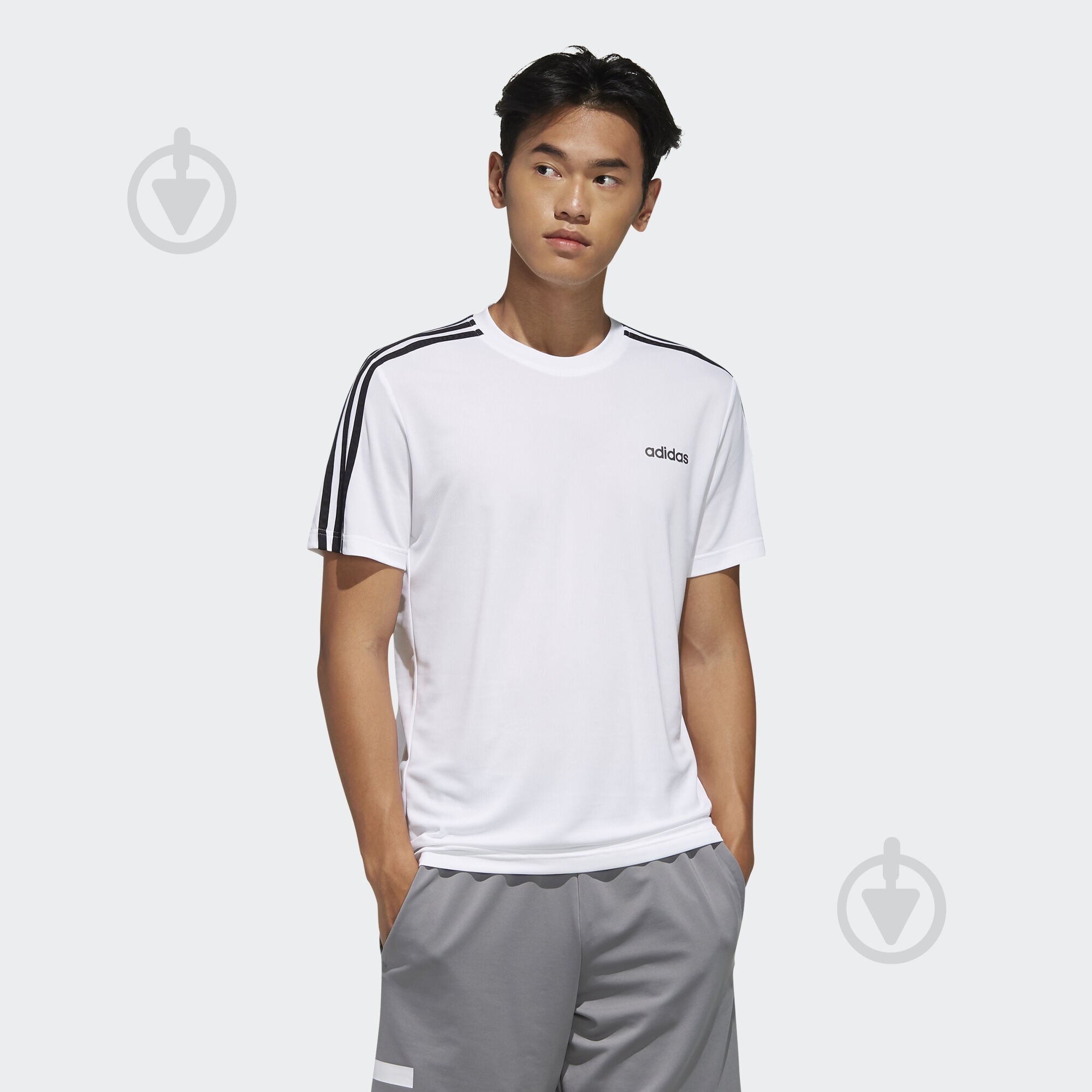 Футболка Adidas M D2M 3S TEE FL0356 р.XL белый - фото 3