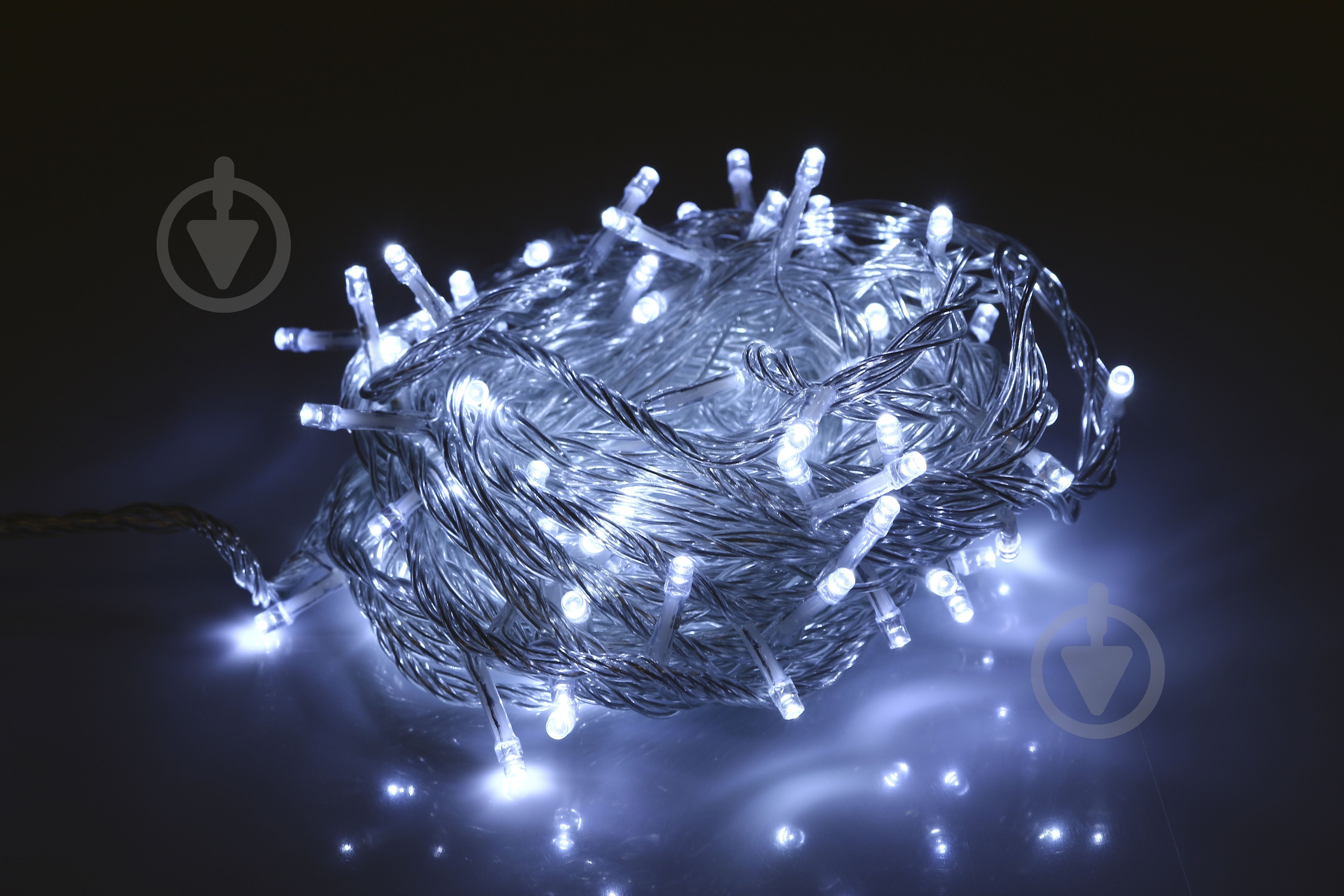 Електрогірлянда лінійна Феєрія холодно-біла QC2002 вбудований світлодіод (LED) 100 ламп 10 м (QC2002-1) - фото 3