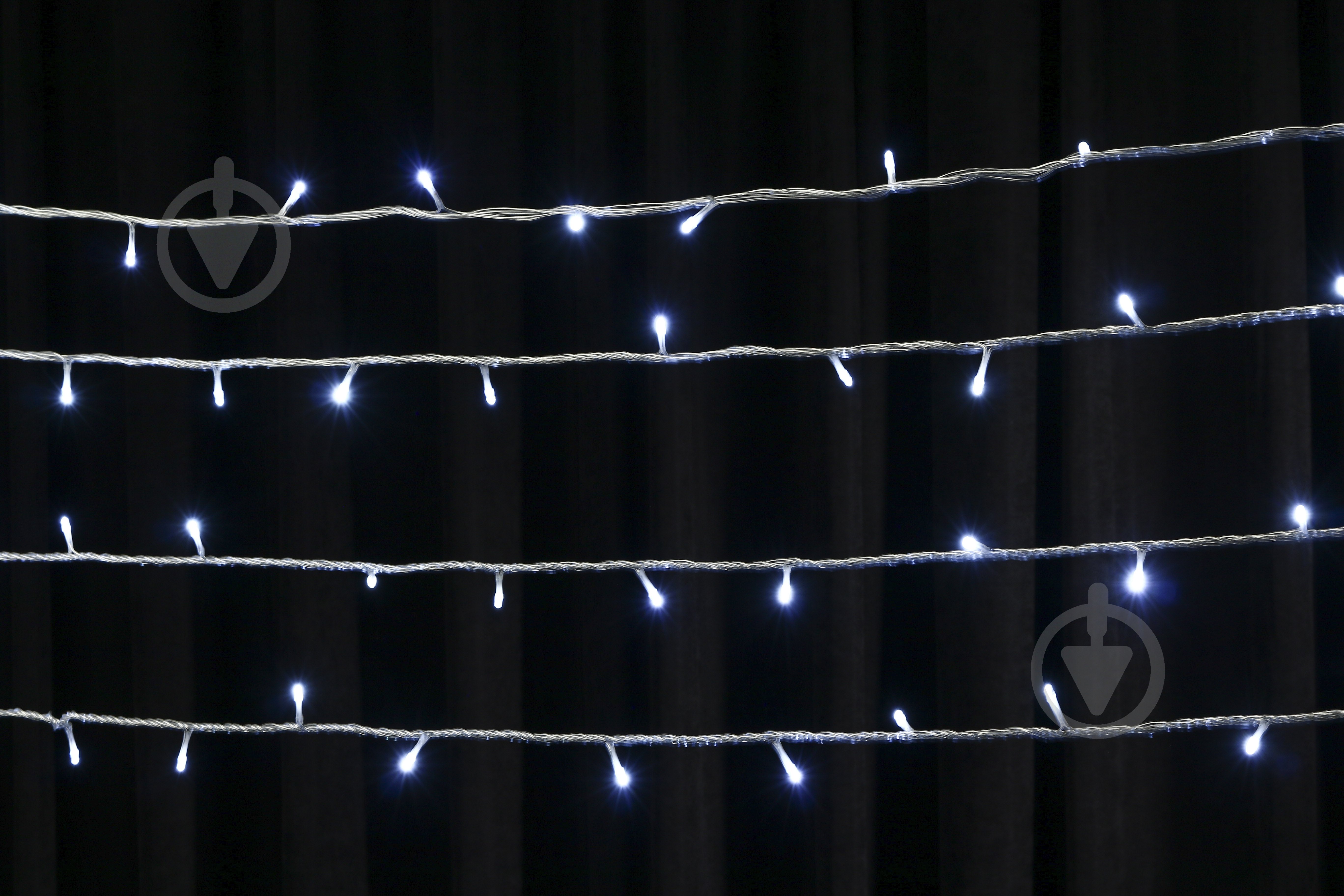 Електрогірлянда лінійна Феєрія холодно-біла QC2002 вбудований світлодіод (LED) 100 ламп 10 м (QC2002-1) - фото 6