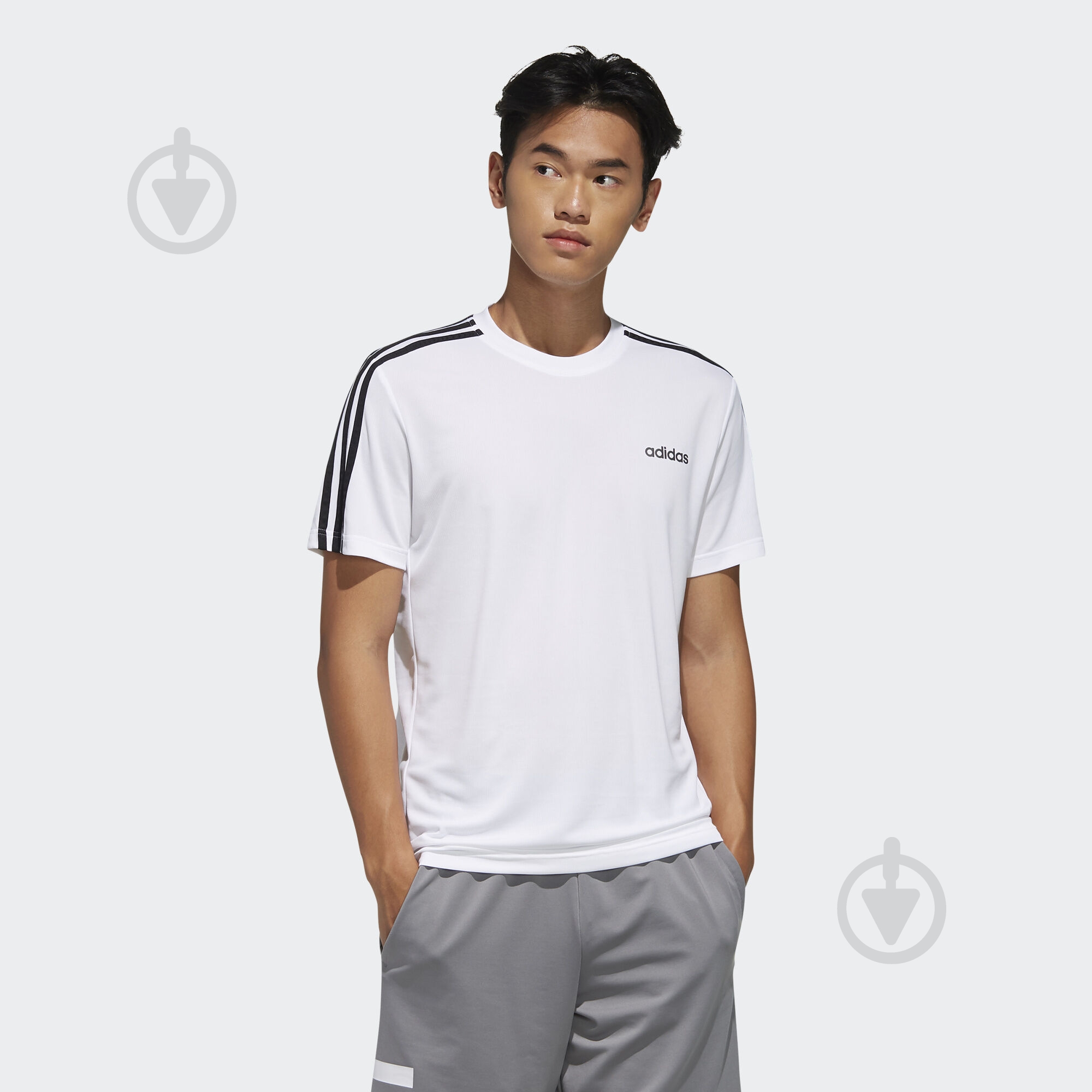 Футболка Adidas M D2M 3S TEE FL0356 р.2XL белый - фото 3
