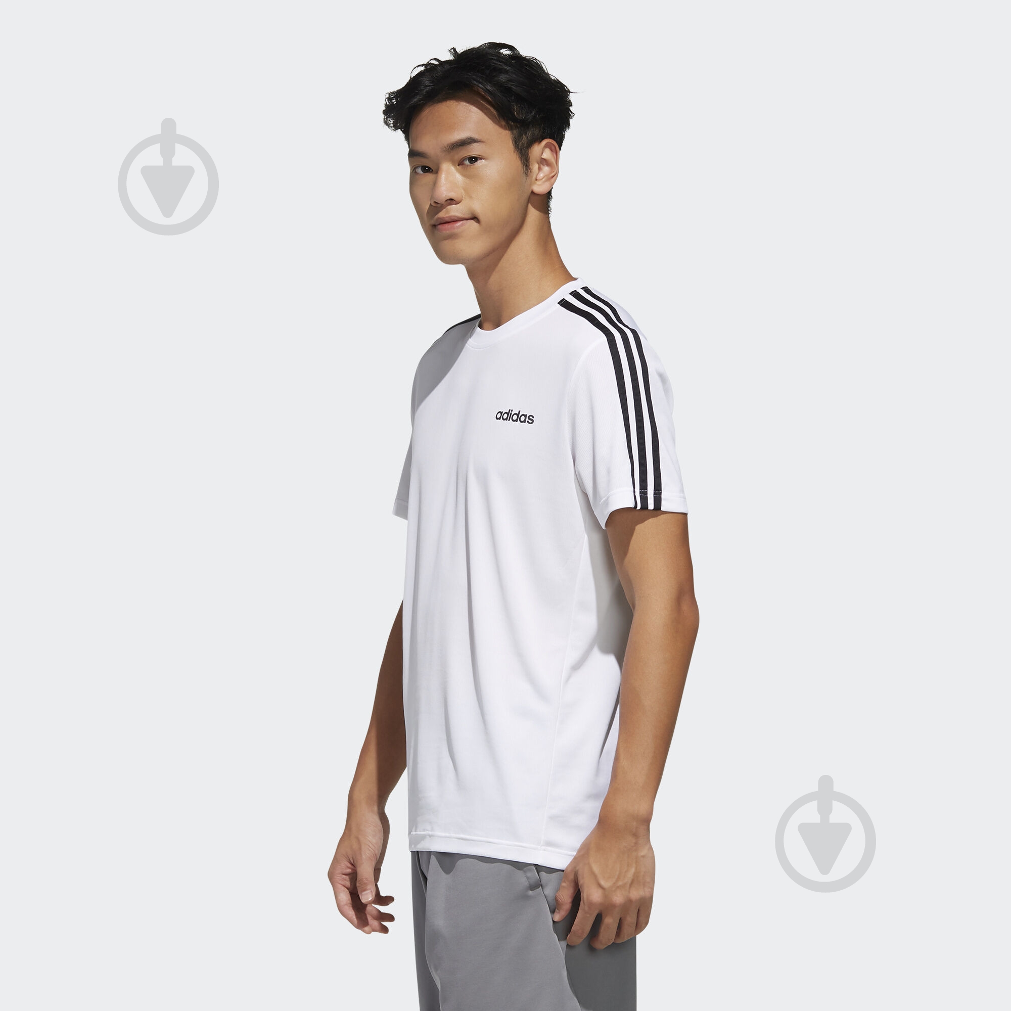 Футболка Adidas M D2M 3S TEE FL0356 р.2XL белый - фото 4