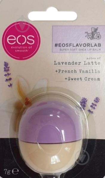 Бальзам для губ EOS Flavorlab Lavender Latte 7 г - фото 1 Бальзам для губ EOS Flavorlab Lavender Latte 7 г - фото 1