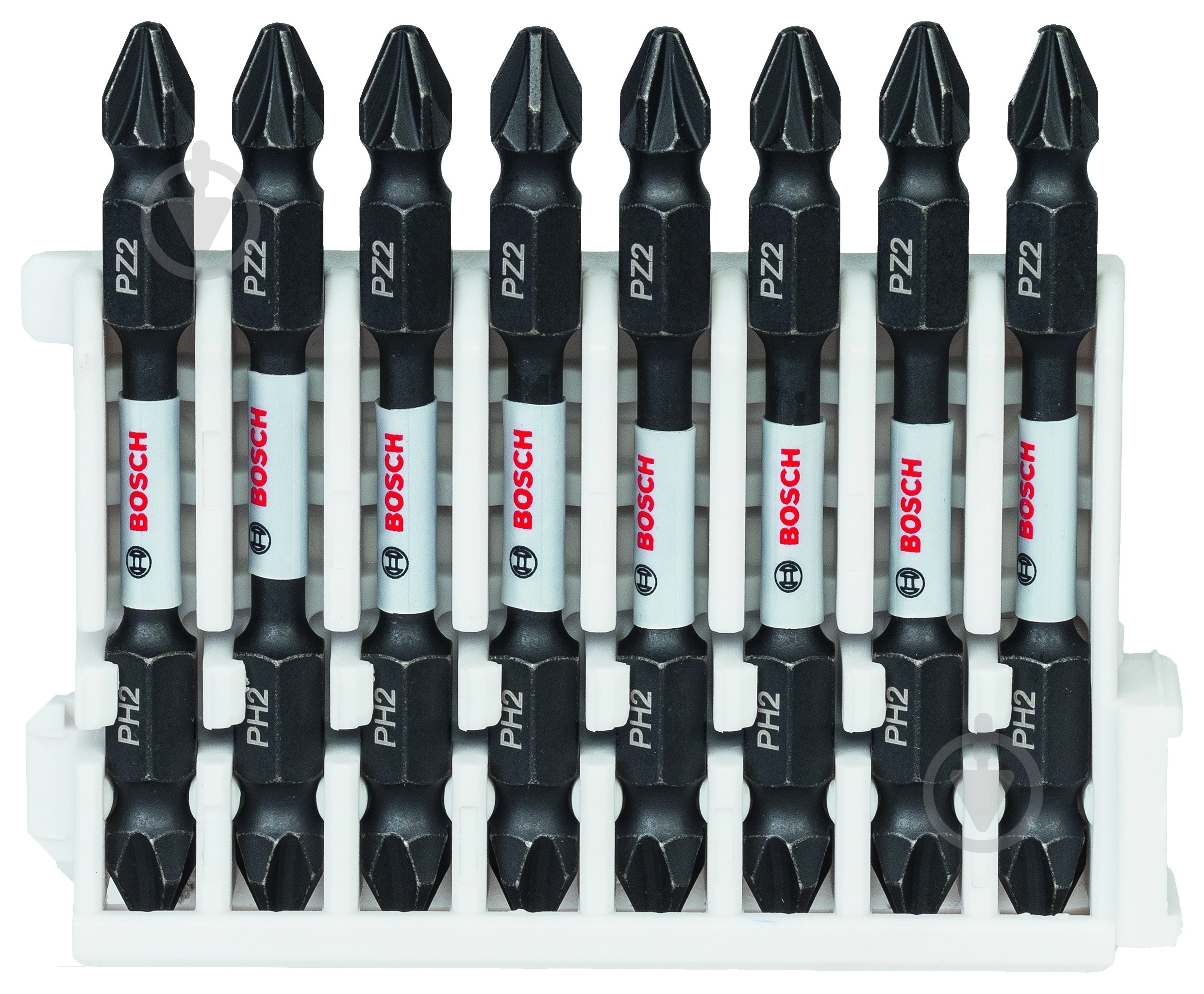 Набор бит Bosch Impact Control 65 мм PH2/PZ2 8 шт. 2608522333 - фото 1