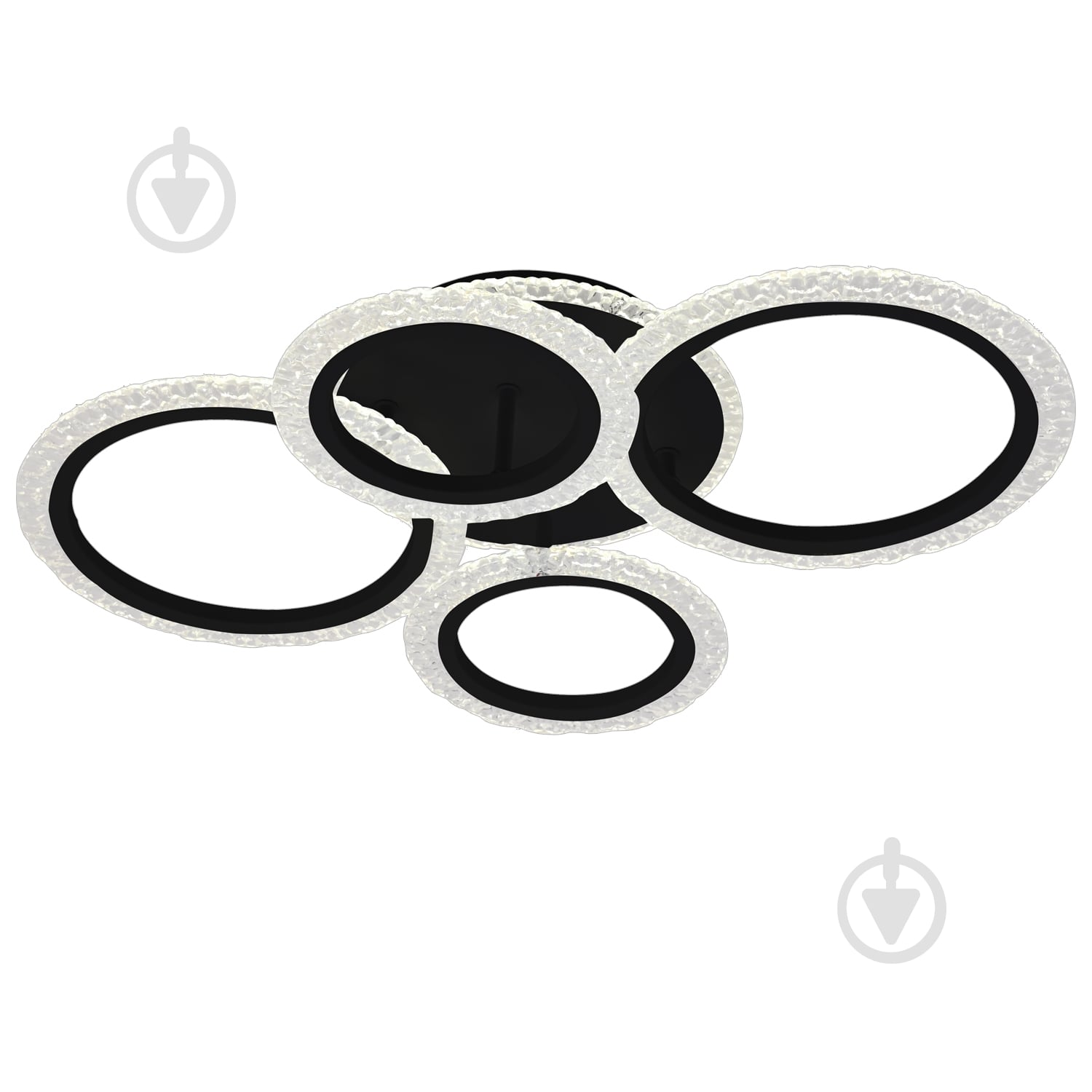 Люстра стельова Victoria Lighting LED з пультом 60 Вт чорний Wife/PL4 black - фото 1