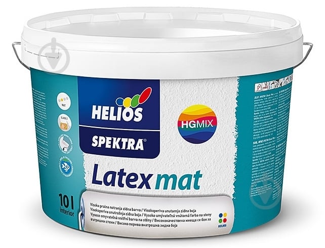 Краска интерьерная водоэмульсионная SPEKTRA LATEX МАТТ база В1 мат белый 10 л - фото 1 Краска интерьерная водоэмульсионная SPEKTRA LATEX МАТТ база В1 мат белый 10 л - фото 1