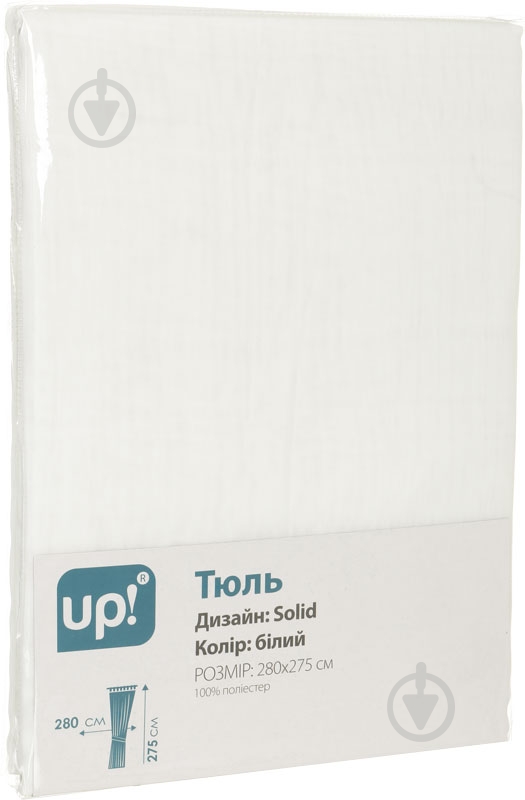 Тюль вуаль 280х275 белый UP! (Underprice) - фото 3 Тюль вуаль 280х275 белый UP! (Underprice) - фото 3