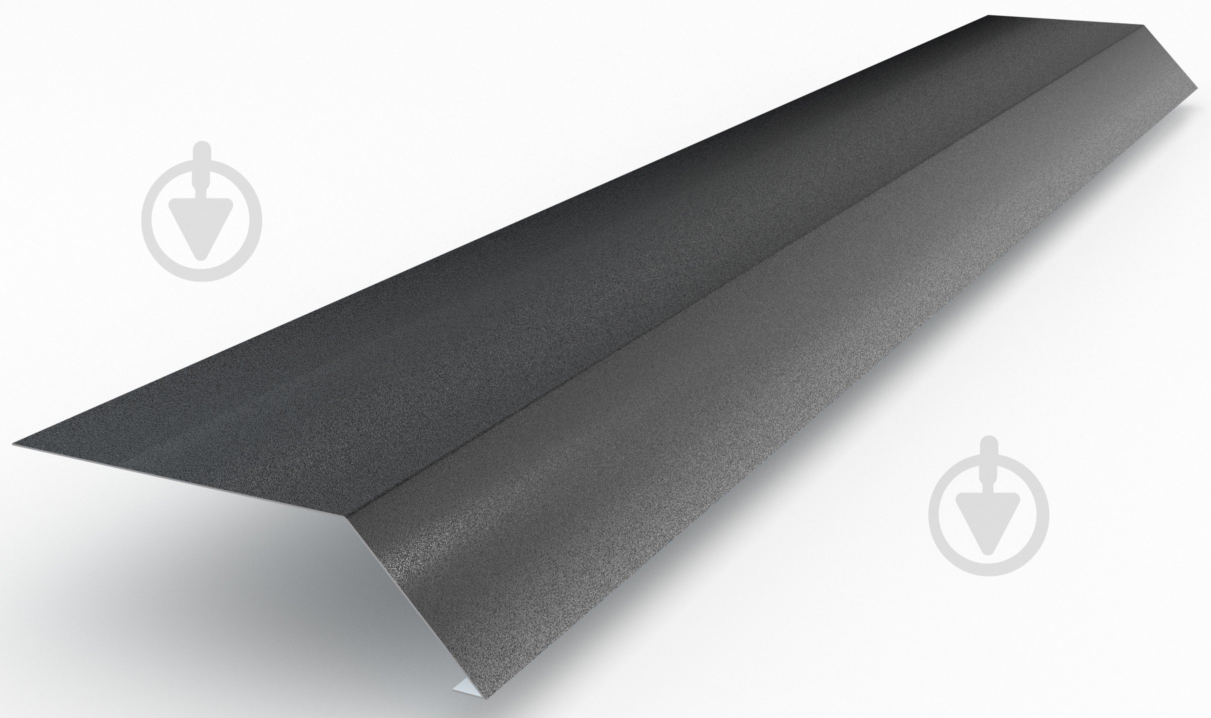 Капельник матовый PSM PROFILE RAL 9005 черный 2 м - фото 1