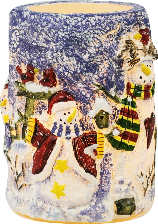 Декорація новорічна Свічка із принтом 9,5х13 см - фото 1