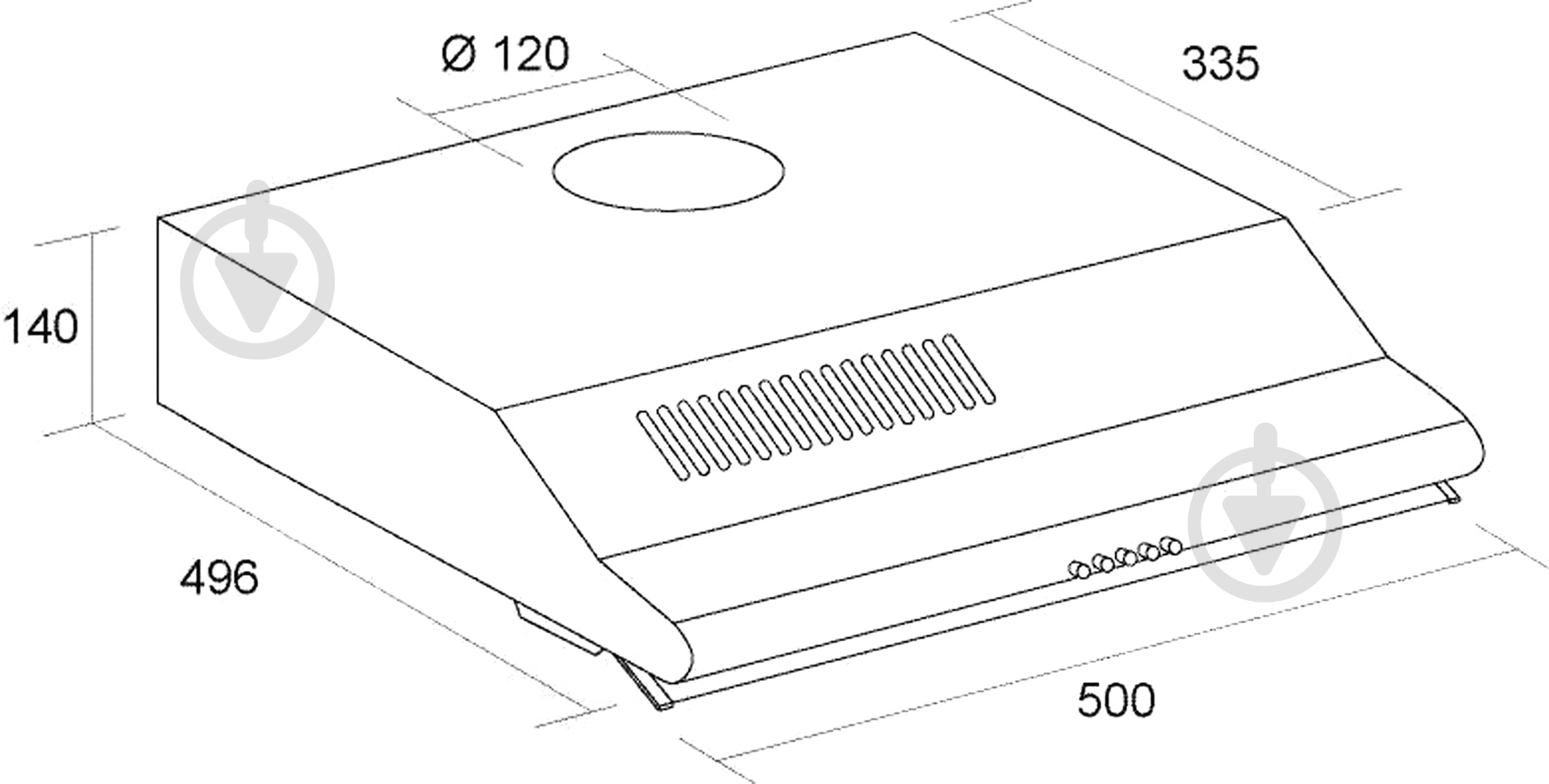 Вытяжка Pyramida WH 10-50 WHITE - фото 13