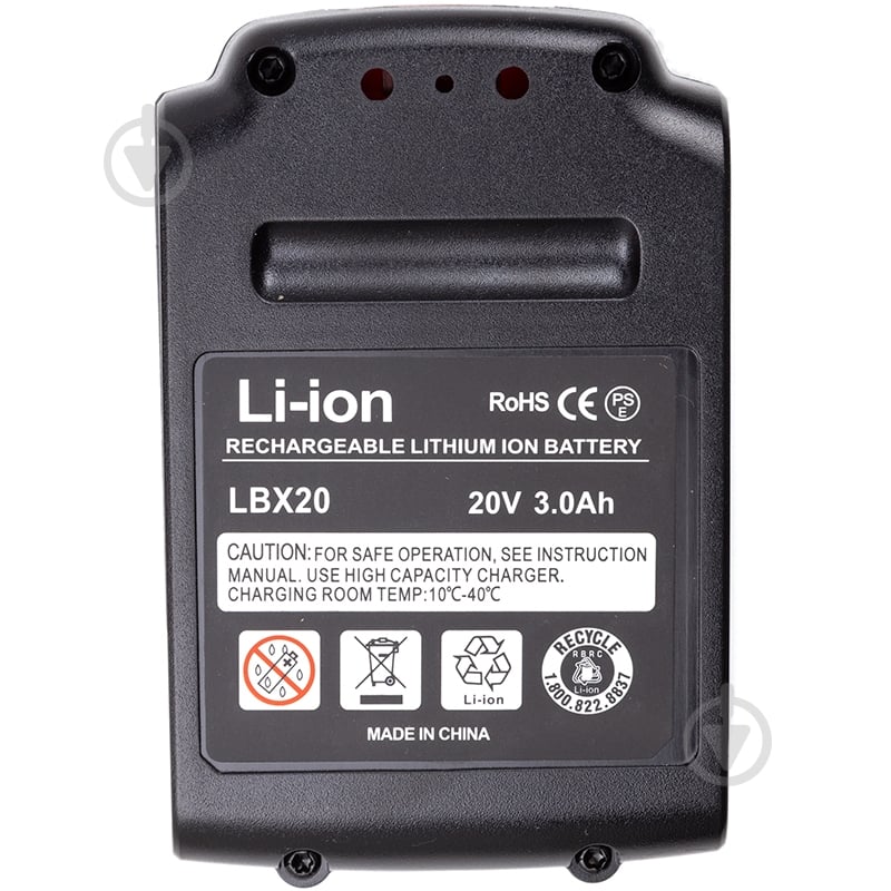 Аккумулятор PowerPlant 20,0V 3,0Ah для шуруповертов и электроинструментов BLACK&DECKER (A1518L) TB921065 - фото 3
