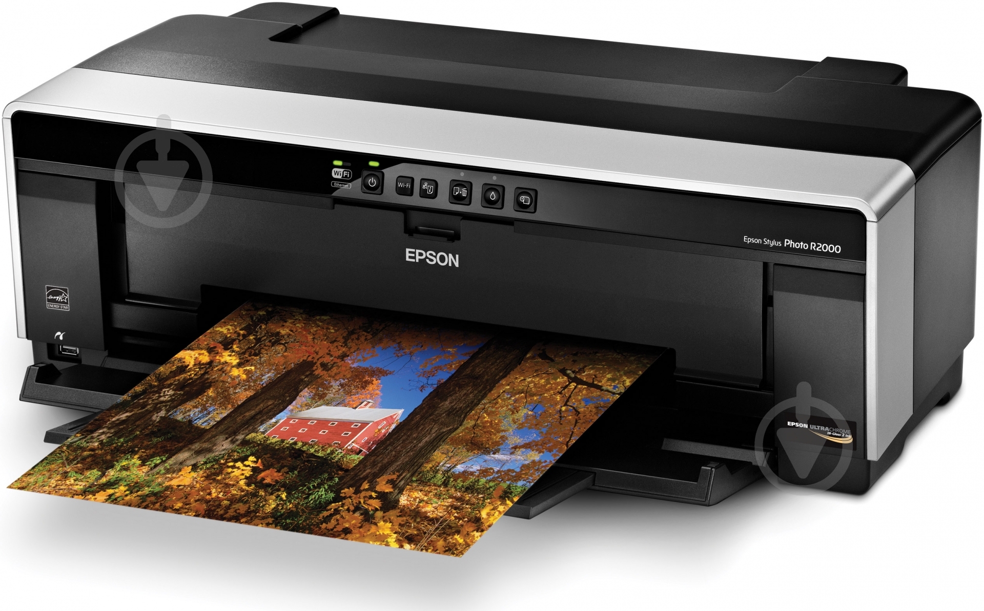 Принтер Epson Stylus Photo R2000 А3+ (C11CB35331) - фото 3 Принтер Epson Stylus Photo R2000 А3+ (C11CB35331) - фото 3
