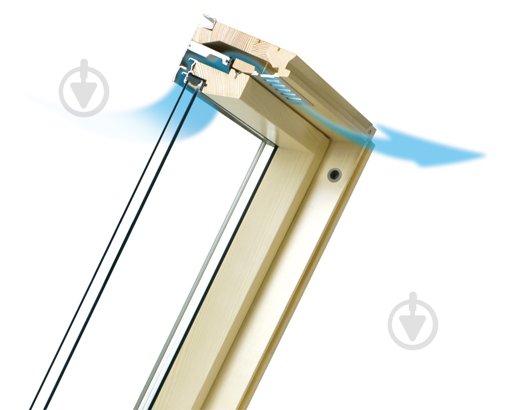 Вікно мансардне Fakro двокамерне FTZ-V U4 06 78x118 - фото 2 Вікно мансардне Fakro двокамерне FTZ-V U4 06 78x118 - фото 2