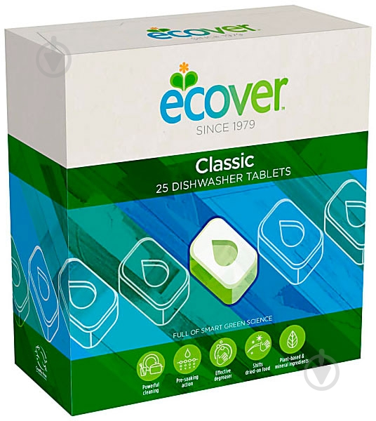 Таблетки для посудомоечных машин ECOVER Classic 952008 25 шт. - фото 1
