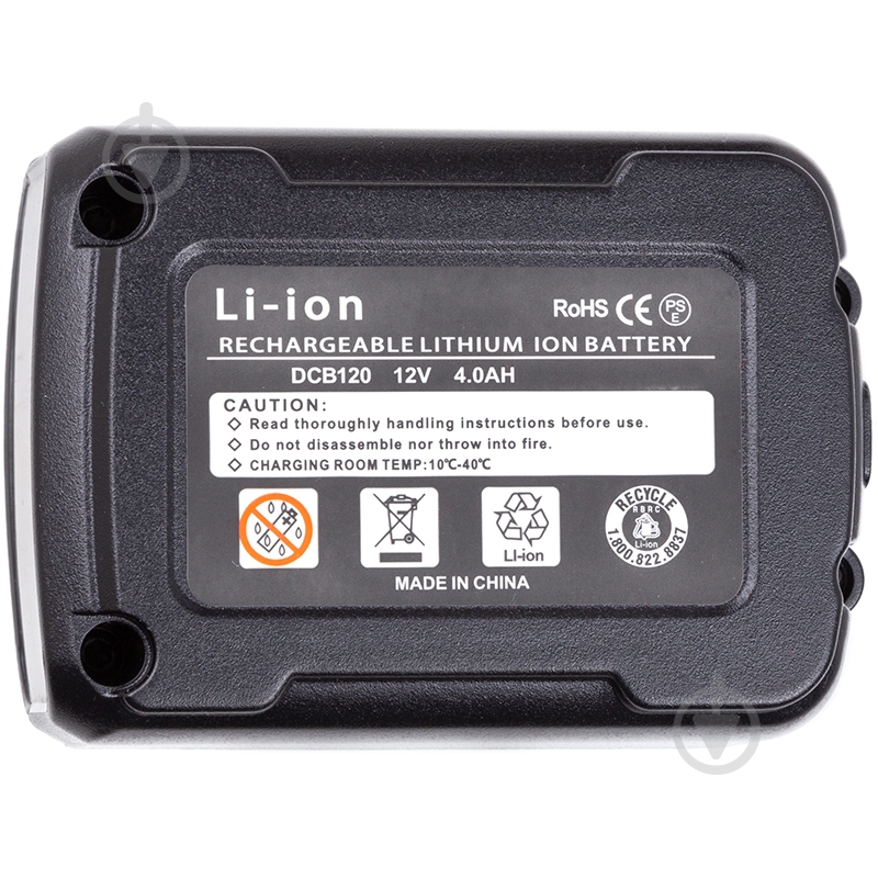 Аккумулятор PowerPlant 12,0V 4,0Ah для шуруповертов и электроинструментов DeWALT (DCB120) TB920877 - фото 4