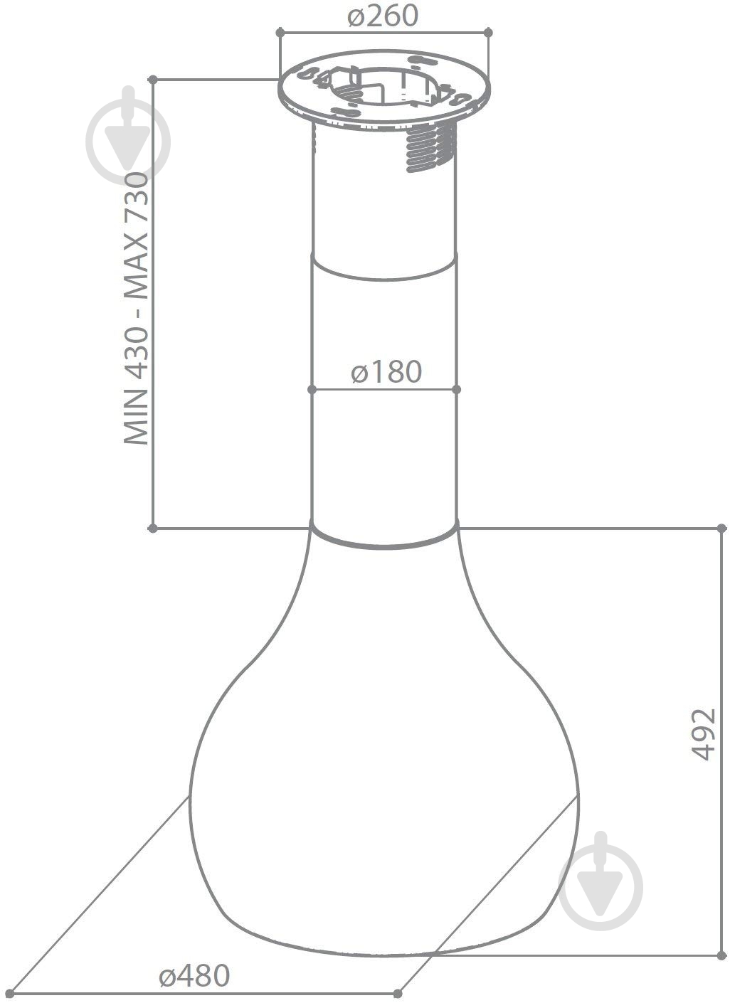 Вытяжка Faber DROP EG8 WP A48 - фото 11