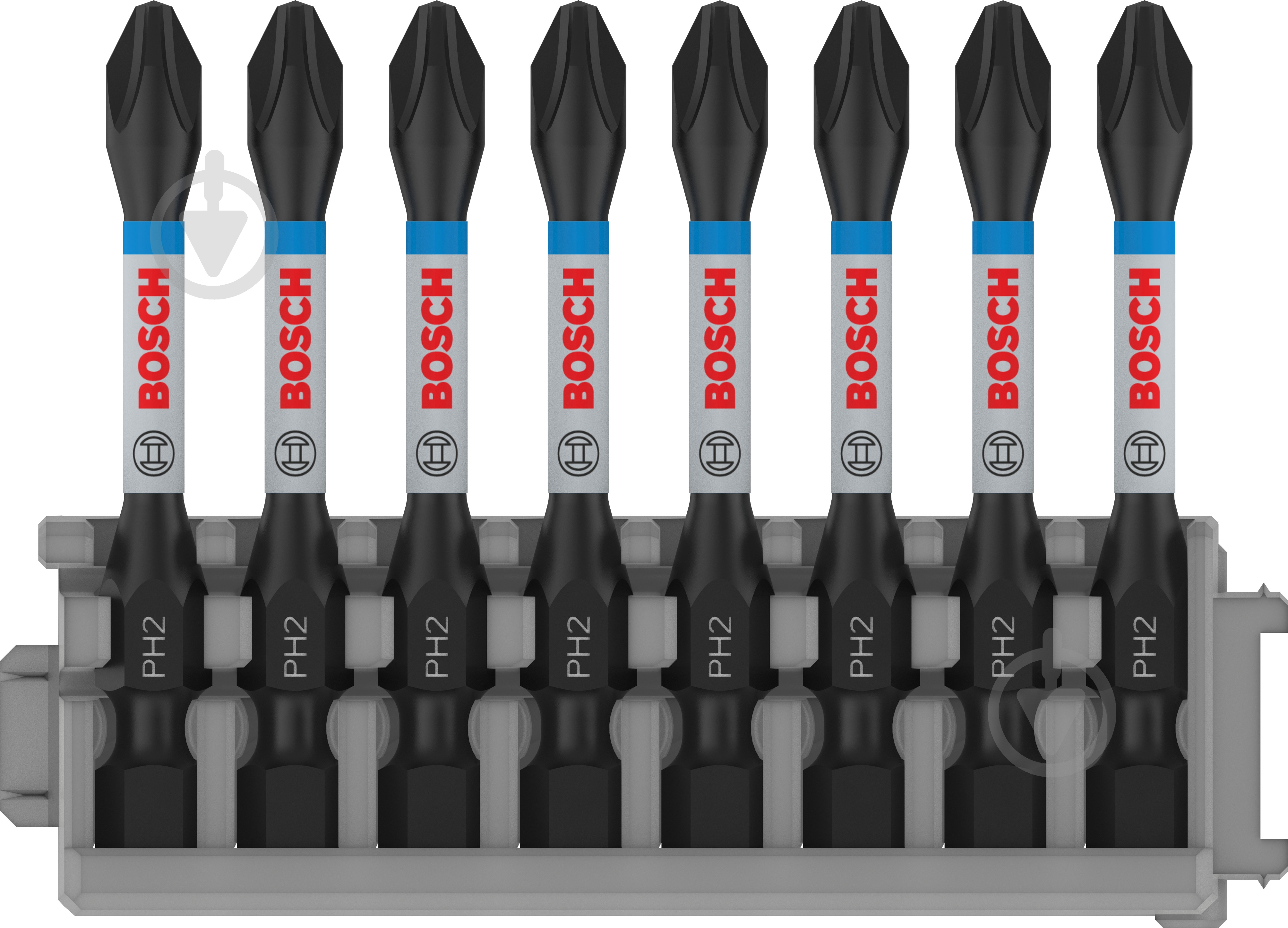 Набор бит Bosch Impact Control 50 мм PH2 8 шт. 2608522330 - фото 1 Набор бит Bosch Impact Control 50 мм PH2 8 шт. 2608522330 - фото 1