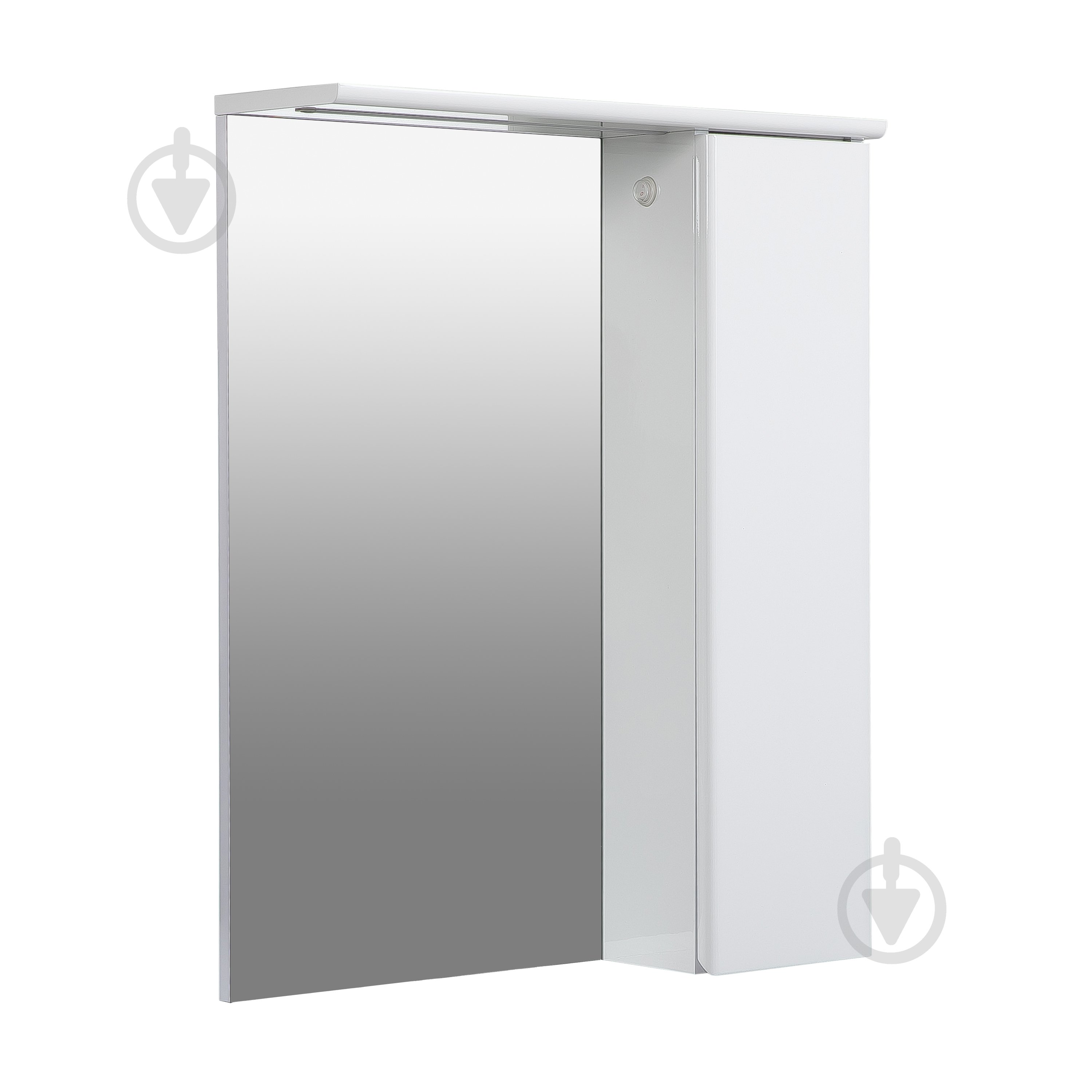 Зеркало Aqua Rodos LEO 60 (белый глянец) с подсветкой и пеналом справа - фото 3