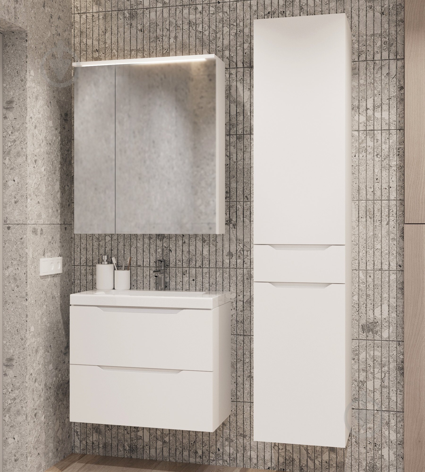 Зеркальный шкаф Сансервіс "Севилья-70" - фото 2