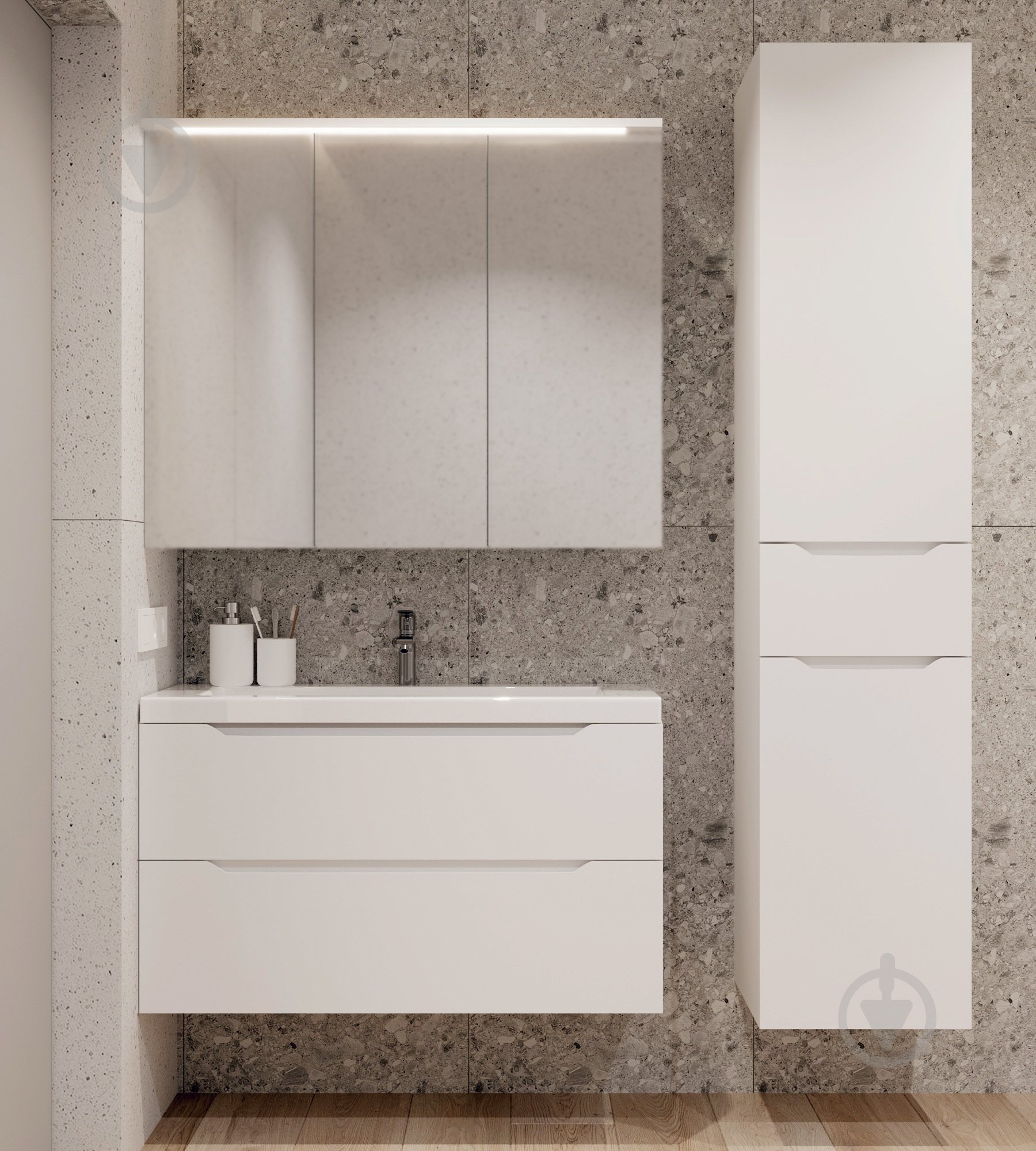 Зеркальный шкаф Сансервіс "Севилья-80" - фото 2